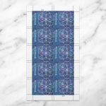 $1 Floral Geometry Stamps