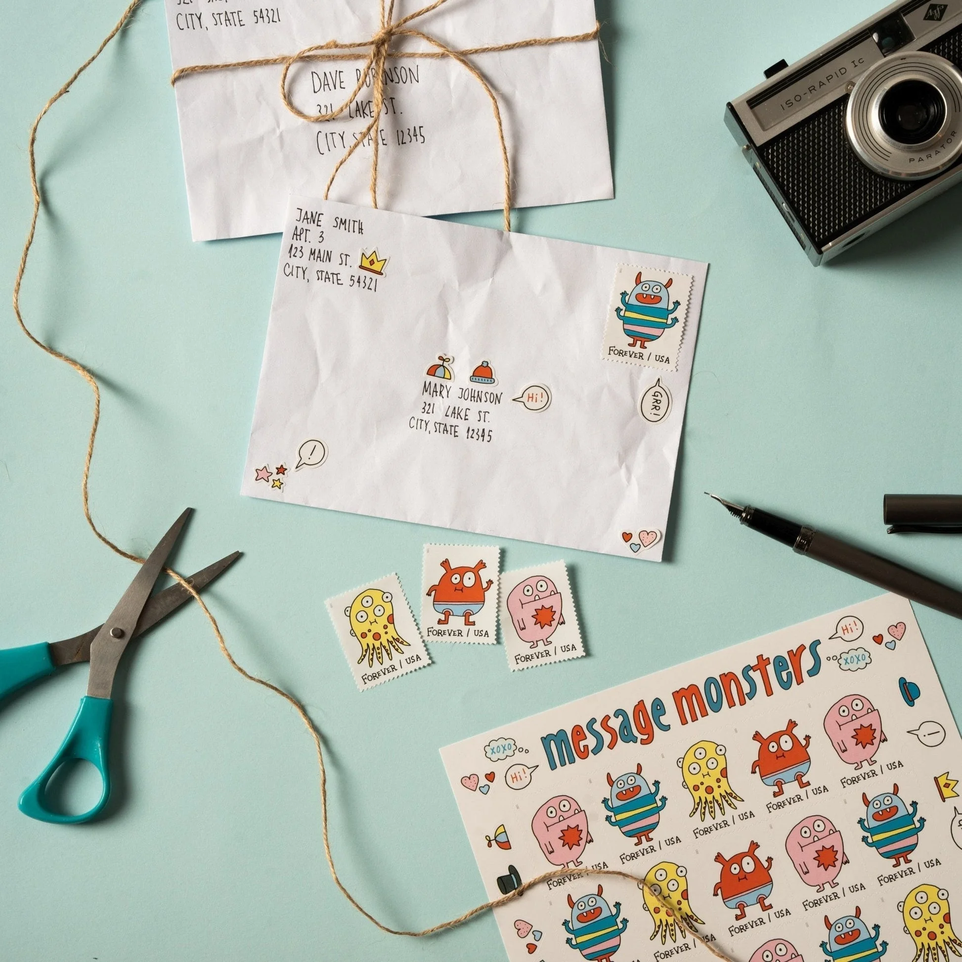 Message Monsters Forever Stamps