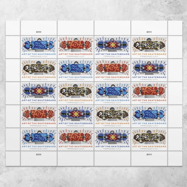Art of the Skateboard Forever Stamps