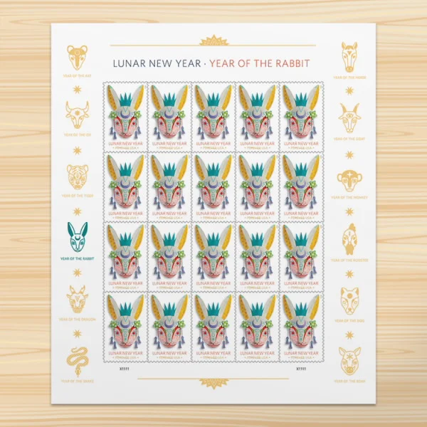Lunar New Year: Year of the Rabbit Forever Stamps