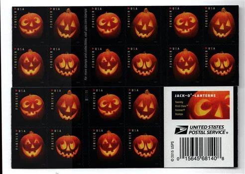 Jack-O??-Lanterns Forever Stamps