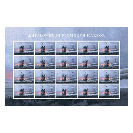 2020 Mayflower in Plymouth Harbor Stamps