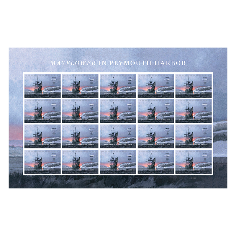 2020 Mayflower in Plymouth Harbor Stamps