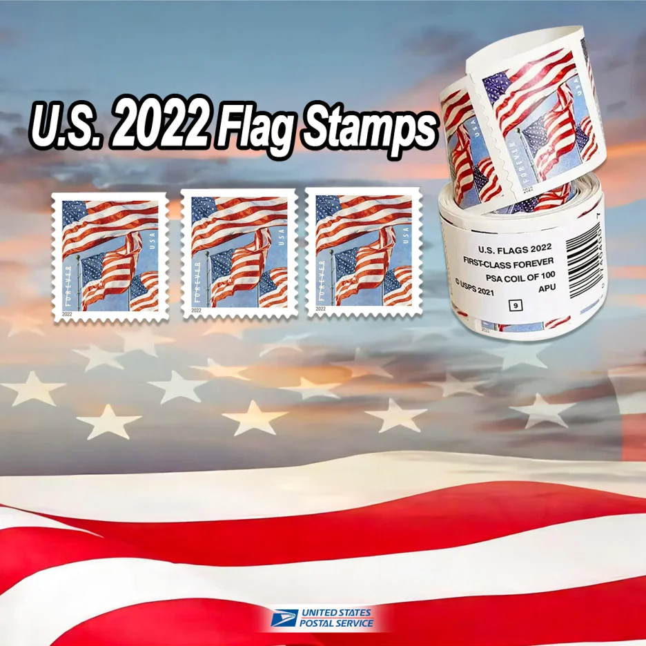 U.S. Flag 2022 Forever Stamps_Rolls