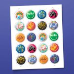 Pinback Buttons 2024 Stamps
