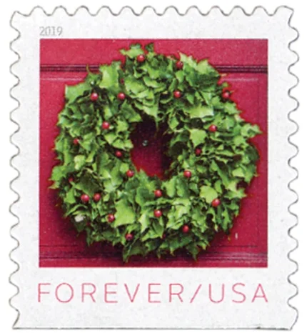Holiday Wreaths Forever Stamps
