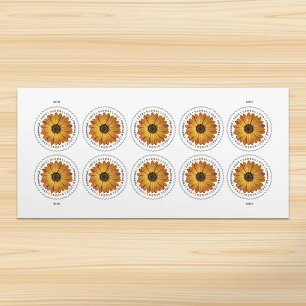 Global: African Daisy Forever Stamps