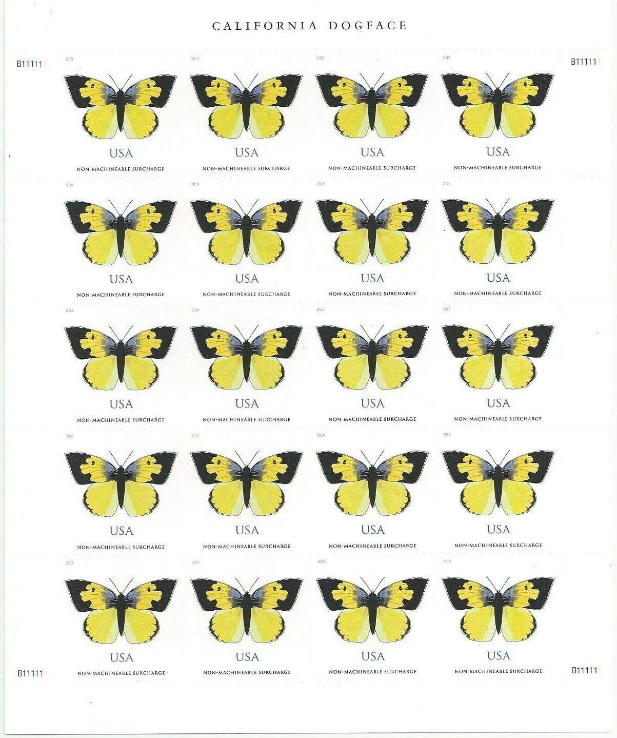 $1.12 California Dogface Butterfly
